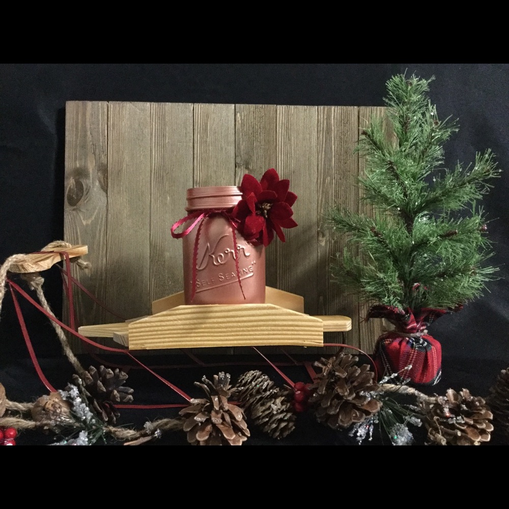 Christmas Mason jar